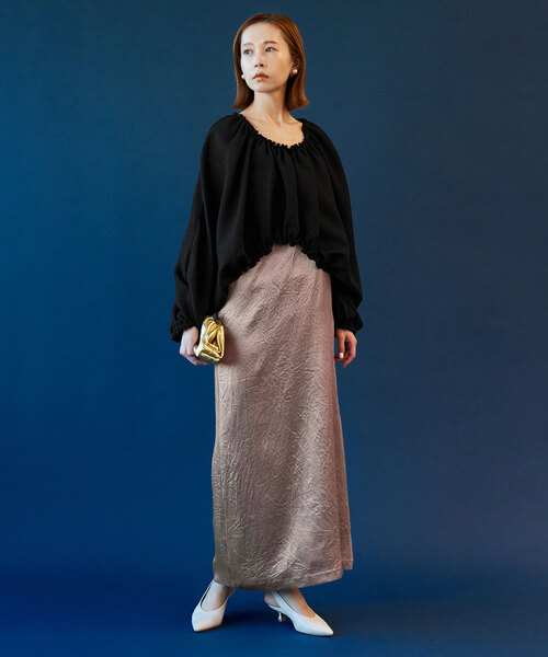 SLOBE IENA habi キャミドレス SLOBE IENA（スローブイエナ）の「habi シアーブラウス*キャミ