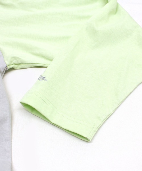 RNA（アールエヌエー）の「M2202 ＲＮＡカラーコンビＢＩＧロンＴ（Tシャツ/カットソー・レディース・グレー/ホワイト×ネイビー/ピンク/スミクロ/ブラウン/ライトブルー・MEDIUM）」の16枚目の写真