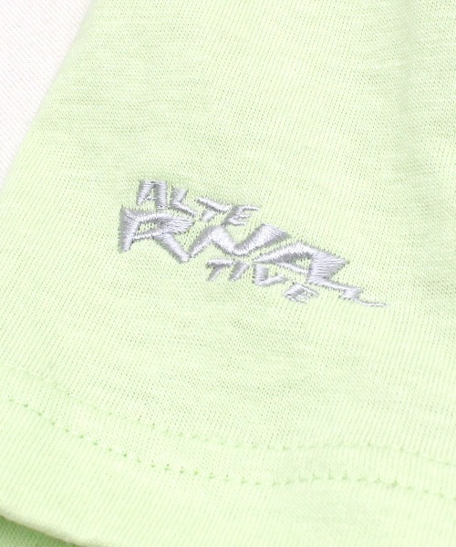 RNA（アールエヌエー）の「M2202 ＲＮＡカラーコンビＢＩＧロンＴ（Tシャツ/カットソー・レディース・グレー/ホワイト×ネイビー/ピンク/スミクロ/ブラウン/ライトブルー・MEDIUM）」の17枚目の写真