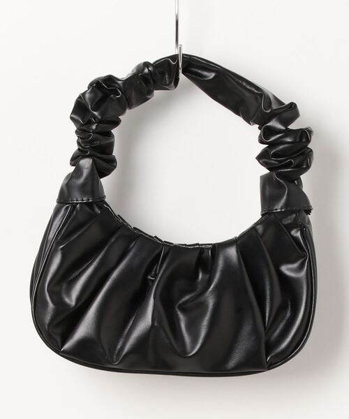 STYLEBLOCK(スタイルブロック)の「クシュクシュデザインミニバッグ(ハンドバッグ・レディース・オレンジ/スカイブルー/レッド/シルバー/パープル/ブルー/ブラック/グリーン/カーキ/ゴールド/イエロー/ブラウン/ピンク/ベージュ/ホワイト・FREE)」の20枚目の写真