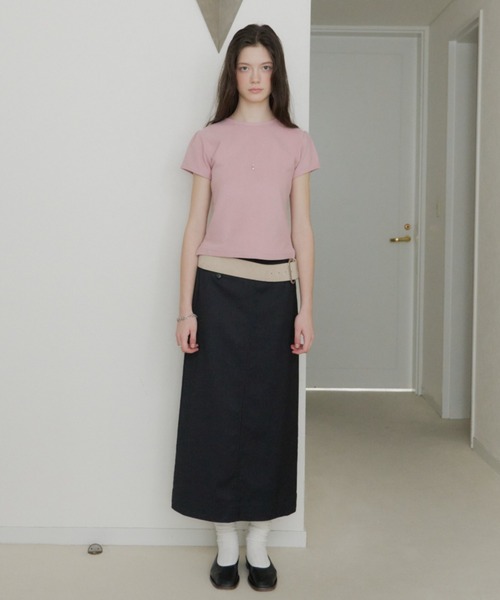 セール】front pocket stripe skirt / フロントポケットストライプ