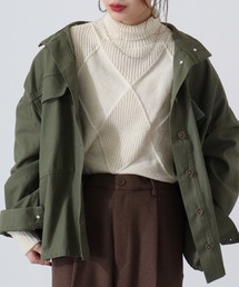 A.N.L | A.N.L 格子柄ハイネックニット(ニット/セーター)