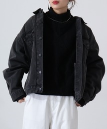 A.N.L（エーエヌエル　レーベル）の「A.N.L 格子柄ハイネックニット（ニット/セーター）」