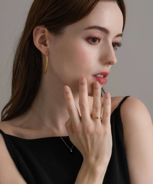 muku（ムク）の「金属アレルギー対応　ノットワイヤーシンプルリング/サージカルステンレス/316L（リング・レディース・ゴールド/シルバー・11）」の9枚目の写真