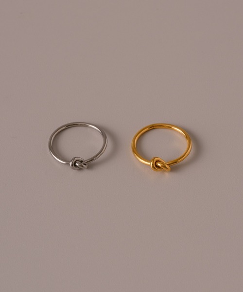muku（ムク）の「金属アレルギー対応　ノットワイヤーシンプルリング/サージカルステンレス/316L（リング・レディース・ゴールド/シルバー・11）」の4枚目の写真