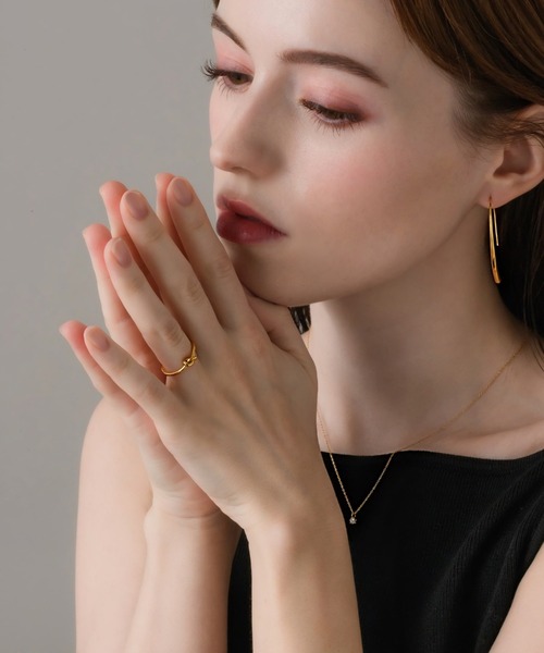 muku（ムク）の「金属アレルギー対応　ノットワイヤーシンプルリング/サージカルステンレス/316L（リング・レディース・ゴールド/シルバー・11）」の15枚目の写真
