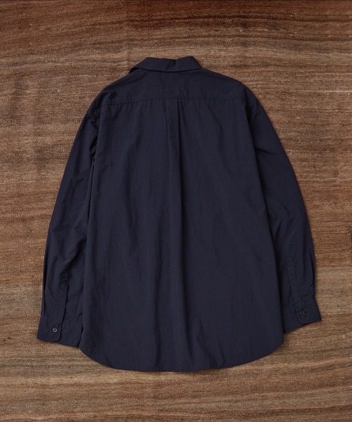 WILD LIFE TAILOR Adam et Rope'（ワイルドテーラーアダムエロペ　）の「【WILD LIFE TAILOR】 ワッシャー ナイロンタスラン レギュラーカラーシャツ / 弱撥水 / UVカット / 接触冷感 / 透湿（シャツ/ブラウス・メンズ・オリーブ/ネイビー/オレンジ・L/M）」の22枚目の写真
