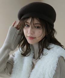 Little＆More（リトルアンドモア）の「WOOL100% ベレー帽（ハンチング/ベレー帽）」