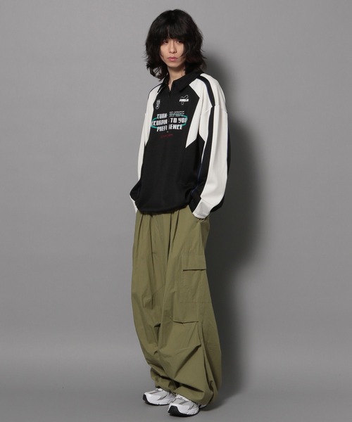 Anui（アニュイ）の「【UNISEX/2サイズ展開】ゲームポロシャツ（ポロシャツ・レディース・オフホワイト/ブラック・SMALL/MEDIUM）」の8枚目の写真