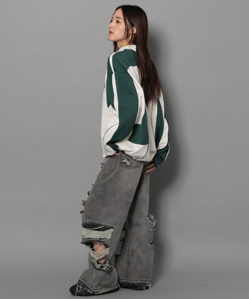 Anui（アニュイ）の「【UNISEX/2サイズ展開】ゲームポロシャツ（ポロシャツ・レディース・オフホワイト/ブラック・SMALL/MEDIUM）」の15枚目の写真