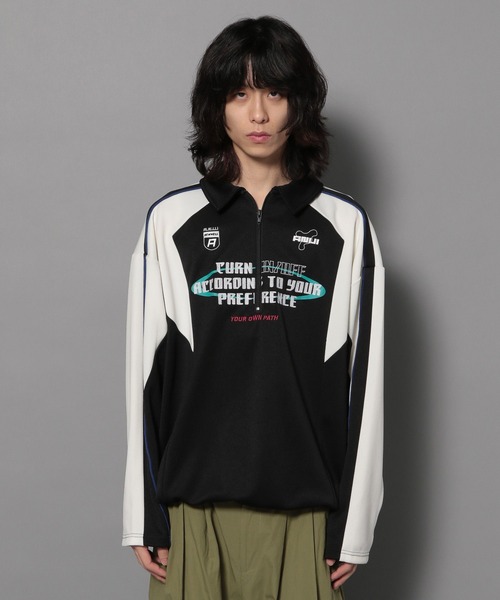 Anui（アニュイ）の「【UNISEX/2サイズ展開】ゲームポロシャツ（ポロシャツ・レディース・オフホワイト/ブラック・SMALL/MEDIUM）」の19枚目の写真