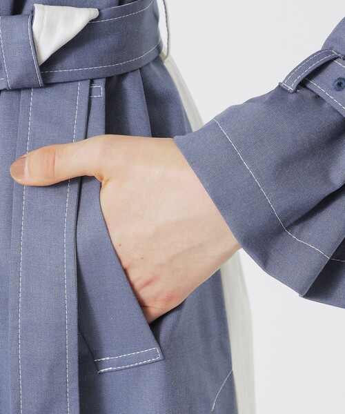 LOVELESS(ラブレス)の「ブロッキングトレンチコート(トレンチコート・レディース・ブルー系その他3・34/36)」の15枚目の写真