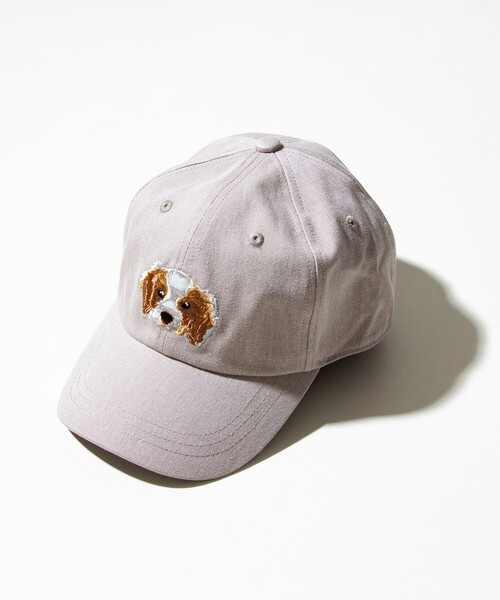 GLOSTER（グロスター）の「【GLOSTER/グロスター】WASHED DOG embroidery CAP キャップ 刺繍（キャップ・メンズ・チャコールグレー/インディゴブルー/グリーン/グレイッシュベージュ・FREE）」の11枚目の写真