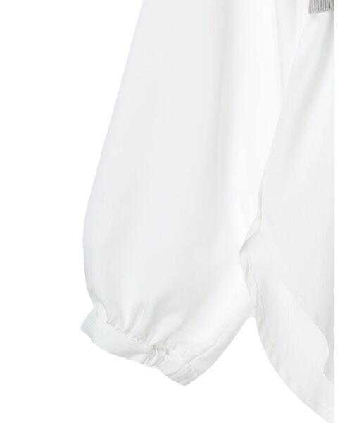 earth music&ecology（アースミュージックアンドエコロジー）の「SET2点ニットビスチェ+ノーカラーシャツ（チュニック・レディース・サックスブルー/オフホワイト/ストライプ・FREE）」の14枚目の写真