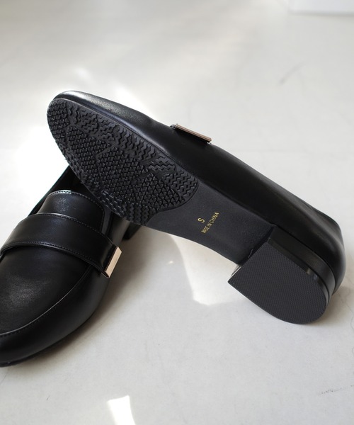 AmiAmi(アミアミ)の「ふかふか機能性ローファー/ 晴雨兼用レインシューズ(ローファー・レディース・ブラック/ブラック系その他/ブラック系その他2・3L/L/LL/M/S)」の14枚目の写真