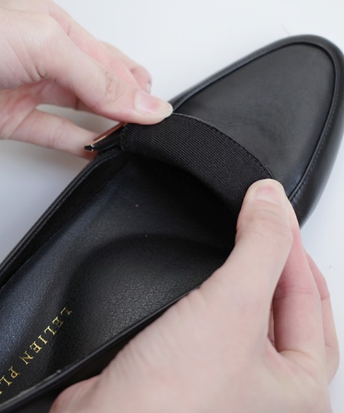 AmiAmi(アミアミ)の「ふかふか機能性ローファー/ 晴雨兼用レインシューズ(ローファー・レディース・ブラック/ブラック系その他/ブラック系その他2・3L/L/LL/M/S)」の17枚目の写真