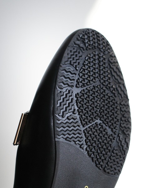 AmiAmi(アミアミ)の「ふかふか機能性ローファー/ 晴雨兼用レインシューズ(ローファー・レディース・ブラック/ブラック系その他/ブラック系その他2・3L/L/LL/M/S)」の13枚目の写真