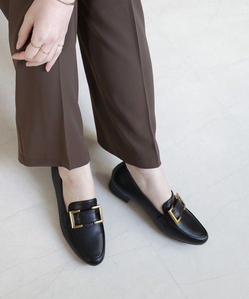 AmiAmi(アミアミ)の「ふかふか機能性ローファー/ 晴雨兼用レインシューズ(ローファー・レディース・ブラック/ブラック系その他/ブラック系その他2・3L/L/LL/M/S)」の21枚目の写真