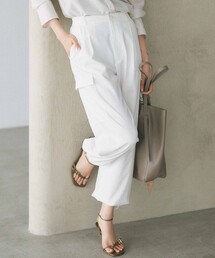 【Oggi4月号掲載/洗える】シルキーストレッチ パラシュートパンツ
