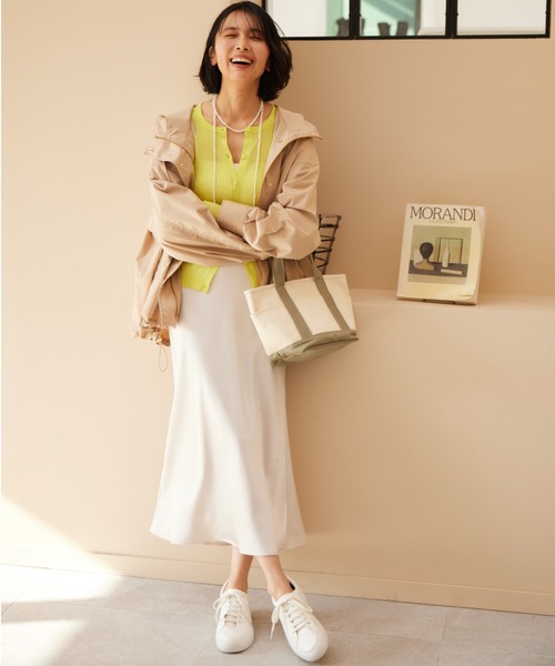 BARNYARDSTORM（バンヤードストーム）の「BARNYARDSTORM / ヴィンテージサテンスカート（スカート・レディース・ベージュ/ブラック/オフホワイト・0/1）」の18枚目の写真