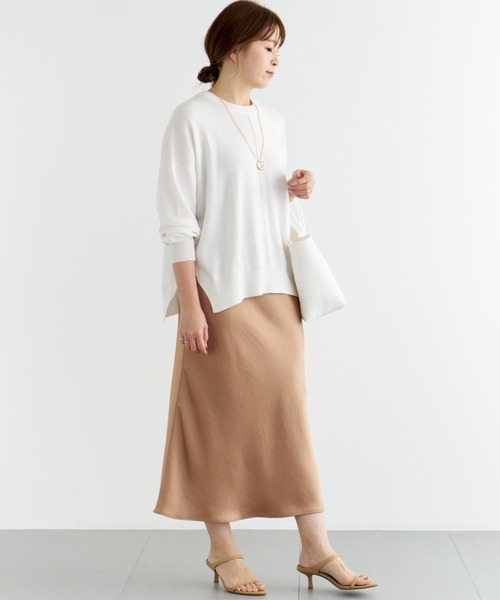 BARNYARDSTORM（バンヤードストーム）の「BARNYARDSTORM / ヴィンテージサテンスカート（スカート・レディース・ベージュ/ブラック/オフホワイト・0/1）」の11枚目の写真