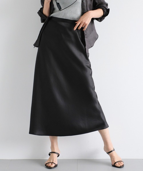 BARNYARDSTORM（バンヤードストーム）の「BARNYARDSTORM / ヴィンテージサテンスカート（スカート・レディース・ベージュ/ブラック/オフホワイト・0/1）」の8枚目の写真