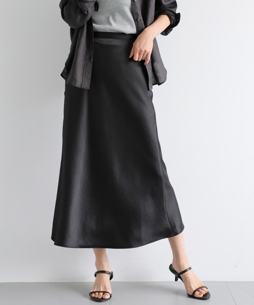 BARNYARDSTORM（バンヤードストーム）の「BARNYARDSTORM / ヴィンテージサテンスカート（スカート・レディース・ベージュ/ブラック/オフホワイト・0/1）」の9枚目の写真