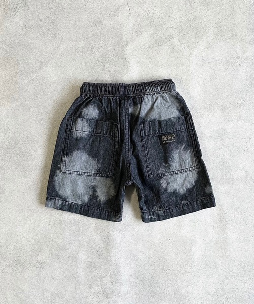 BIG FIELD（ビッグフィールド）の「ハイブリーチハーフパンツ（90～150cm）（デニムパンツ・キッズ・ライトブルー/ブラック・100/140/130/120/110/90/150）」の6枚目の写真