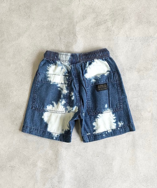 BIG FIELD（ビッグフィールド）の「ハイブリーチハーフパンツ（90～150cm）（デニムパンツ・キッズ・ライトブルー/ブラック・100/140/130/120/110/90/150）」の3枚目の写真