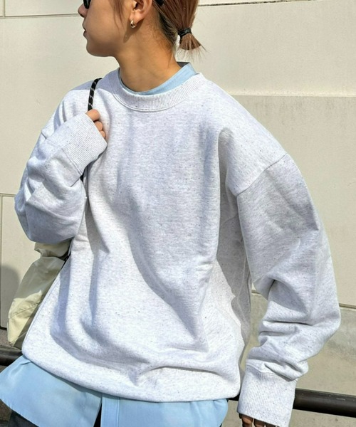 CIAOPANIC TYPY（チャオパニックティピー）の「カラーネップ裏毛スウェット（スウェット・メンズ・ライトグレー/グレー/チャコールグレー・MEDIUM/LARGE）」の2枚目の写真