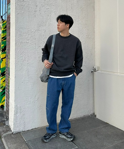 CIAOPANIC TYPY（チャオパニックティピー）の「カラーネップ裏毛スウェット（スウェット・メンズ・ライトグレー/グレー/チャコールグレー・MEDIUM/LARGE）」の9枚目の写真