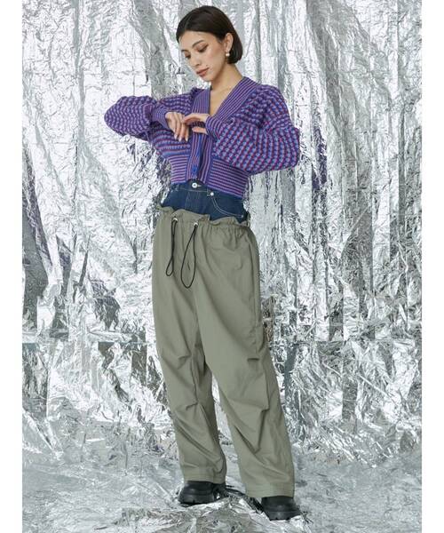 EVRIS(エヴリス)の「ミックスショートニットカーディガン(カーディガン/ボレロ・レディース・ピンク/グリーン/パープル・FREE)」の10枚目の写真