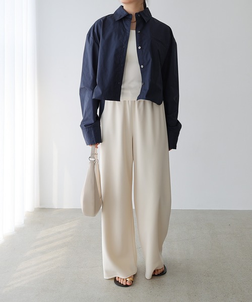 セール】ショートシャツジャケット（シャツ/ブラウス）｜evernavy