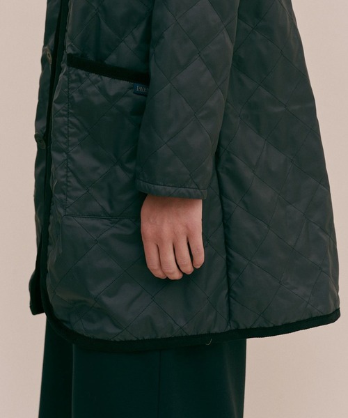 LAVENHAM(ラベンハム)の「Unwadded Brundon Womens / アンワディッド ブランドン ウィメンズ(その他アウター・レディース・ネイビー/ベージュ系その他2/ブラック/ダークブラック・10/12/14/16/8/6)」の10枚目の写真