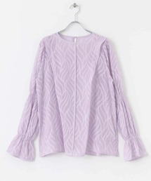 HEYUMM | パイピングジャガードブラウス(シャツ/ブラウス)