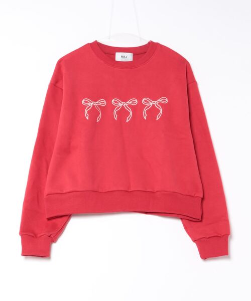 RiLi（リリ）の「リボン刺繍スウェット【RL】（スウェット・レディース・グレー/レッド/アイボリー・FREE）」の22枚目の写真