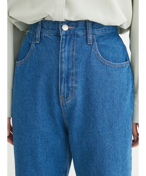 Green　Parks（グリーンパークス）の「・Double　Flags　スソフリルストレートデニム（デニムパンツ・レディース・インディゴブルー・FREE）」の17枚目の写真