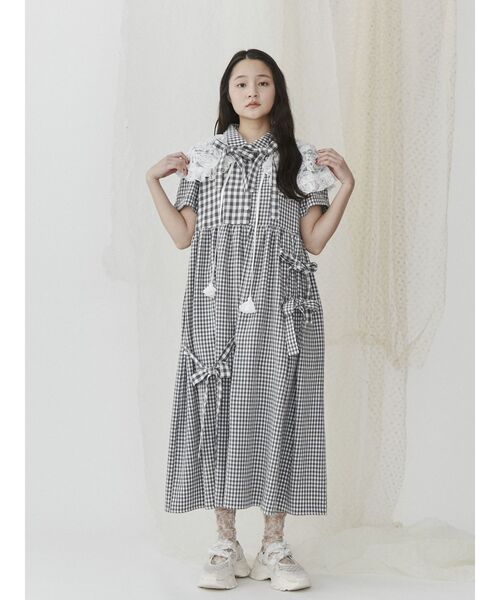 merry jenny(メリージェニー)の「flowerレースフリルカラー(付け襟・レディース・オフホワイト/ブラック/ピンク・FREE)」の17枚目の写真