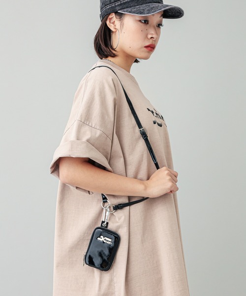 X-girl（エックスガール）の「STAR LOGO MULTI CARD CASE（カードケース・レディース・シルバー/ライトブルー/ブラック・ONE SIZE）」の12枚目の写真