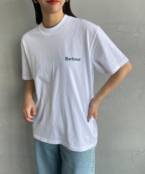 Barbour（バブアー）の「[Barbour/バブアー] ベーシックロゴ バックプリントTシャツ（Tシャツ/カットソー・レディース・ホワイト/ブラック・38/40/42/36）」の9枚目の写真