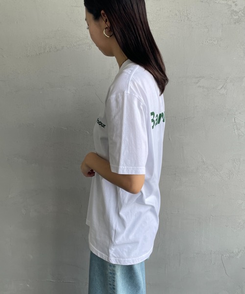 Barbour（バブアー）の「[Barbour/バブアー] ベーシックロゴ バックプリントTシャツ（Tシャツ/カットソー・レディース・ホワイト/ブラック・38/40/42/36）」の10枚目の写真