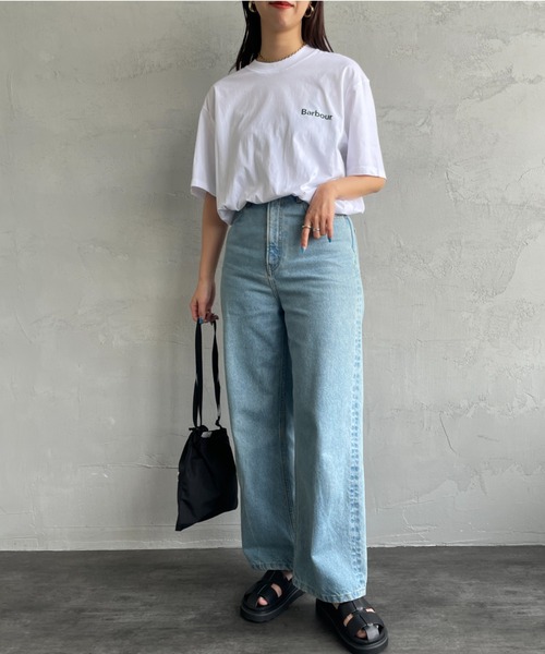 Barbour（バブアー）の「[Barbour/バブアー] ベーシックロゴ バックプリントTシャツ（Tシャツ/カットソー・レディース・ホワイト/ブラック・38/40/42/36）」の14枚目の写真