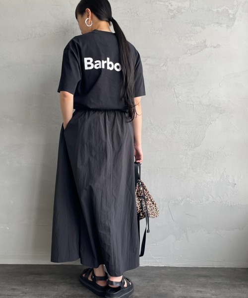 Barbour（バブアー）の「[Barbour/バブアー] ベーシックロゴ バックプリントTシャツ（Tシャツ/カットソー・レディース・ホワイト/ブラック・38/40/42/36）」の6枚目の写真