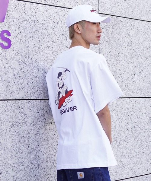 Quiksilver（クイックシルバー）の「【ムラサキスポーツ限定】QUIKSILVER/クイックシルバー 半袖Tee オーバーサイズ バックプリント JAPAN QST245625M（Tシャツ/カットソー・メンズ・ホワイト/ブラック・XL/L/M）」の6枚目の写真
