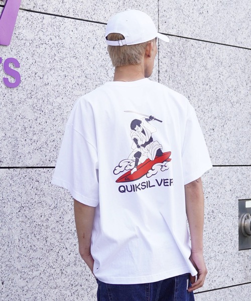 Quiksilver（クイックシルバー）の「【ムラサキスポーツ限定】QUIKSILVER/クイックシルバー 半袖Tee オーバーサイズ バックプリント JAPAN QST245625M（Tシャツ/カットソー・メンズ・ホワイト/ブラック・XL/L/M）」の7枚目の写真