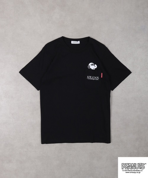 PEANUTS（ピーナッツ）の「PEANUTS PEANUTS ﾎﾟｹｯﾄ付き 半袖Tｼｬﾂ（Tシャツ/カットソー・メンズ・オフホワイト/ブラック/ベージュ/アーミー/杢グレー/ブルー系その他・LL/M/L）」の11枚目の写真