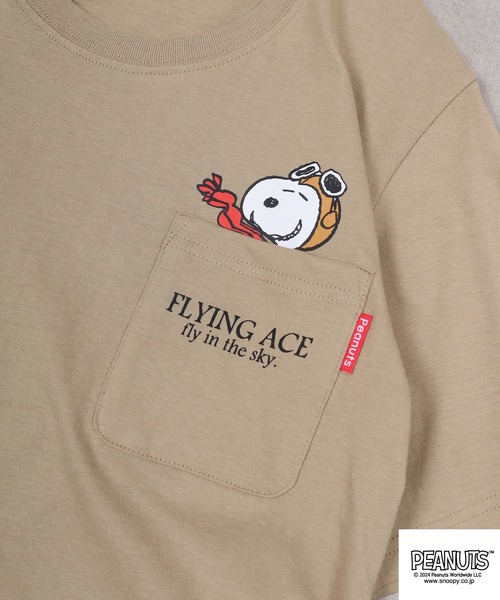 PEANUTS（ピーナッツ）の「PEANUTS PEANUTS ﾎﾟｹｯﾄ付き 半袖Tｼｬﾂ（Tシャツ/カットソー・メンズ・オフホワイト/ブラック/ベージュ/アーミー/杢グレー/ブルー系その他・LL/M/L）」の18枚目の写真