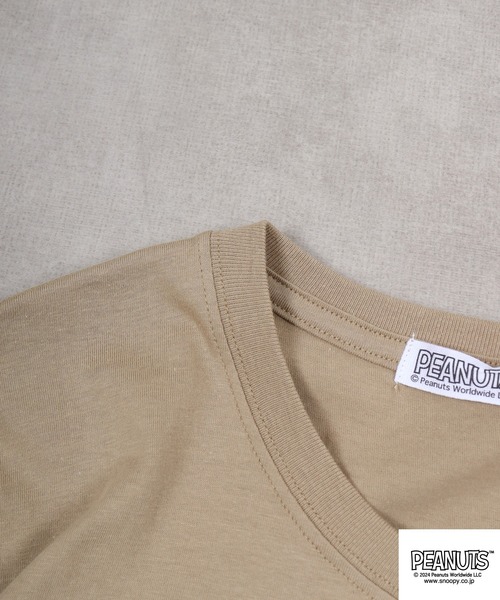 PEANUTS（ピーナッツ）の「PEANUTS PEANUTS ﾎﾟｹｯﾄ付き 半袖Tｼｬﾂ（Tシャツ/カットソー・メンズ・オフホワイト/ブラック/ベージュ/アーミー/杢グレー/ブルー系その他・LL/M/L）」の20枚目の写真