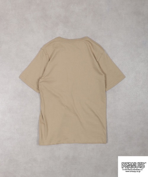 PEANUTS（ピーナッツ）の「PEANUTS PEANUTS ﾎﾟｹｯﾄ付き 半袖Tｼｬﾂ（Tシャツ/カットソー・メンズ・オフホワイト/ブラック/ベージュ/アーミー/杢グレー/ブルー系その他・LL/M/L）」の17枚目の写真