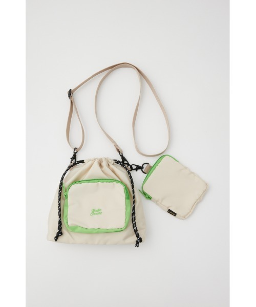 RODEO CROWNS WIDE BOWL（ロデオクラウンズワイドボウル）の「ポーチセットショルダーバッグ（ショルダーバッグ・レディース・ブラック/ライトベージュ/ライトグレー・FREE）」の3枚目の写真